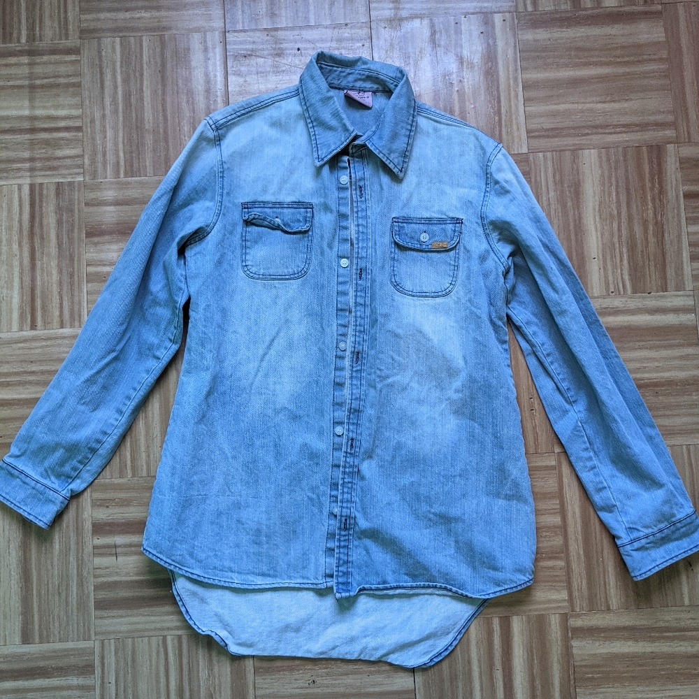 She shreds co denim shirt
